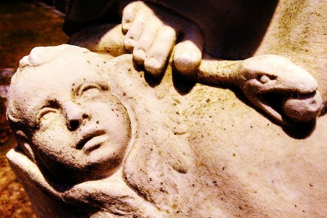 Bonaventure Cemetery's Secret Society Ghost Tour - Stop 2 inside Bonaventure Cemetery: locked-in quiet, lantern-dark stories