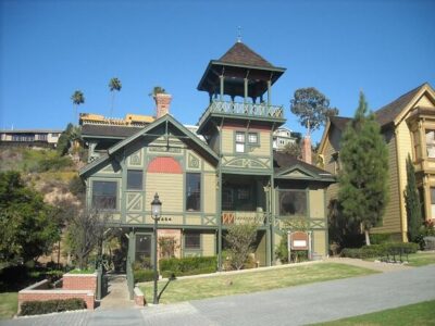Heritage Park & Old Town Walking Ghost Tour in San Diego - Whaley House premise: seeing the famous exterior, hearing the old stories