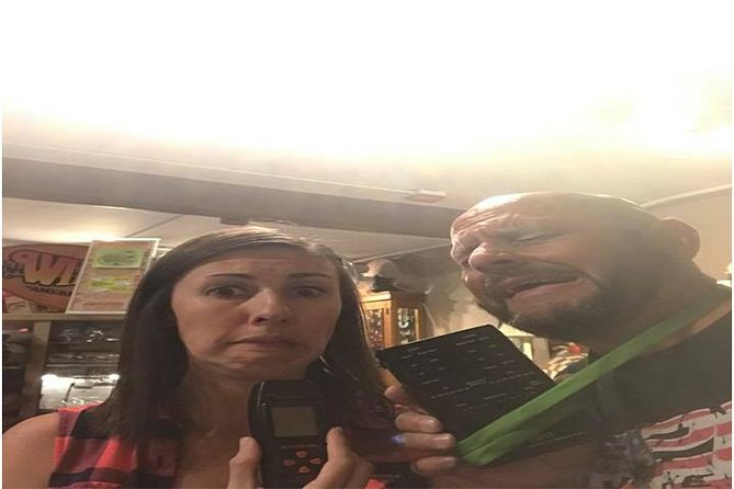 Jerome Ghost Adventure: Shuttle Tour using Ghost Hunting Equipment - Jerome ghost hunting with an EMF meter and Spirit Box