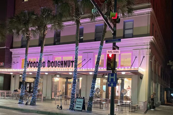 San Antonio's Ultimate Ghost and Murder Walking Guided Tour - Your Start at 107 W Houston, Then a Fun Finish at Voodoo Doughnut