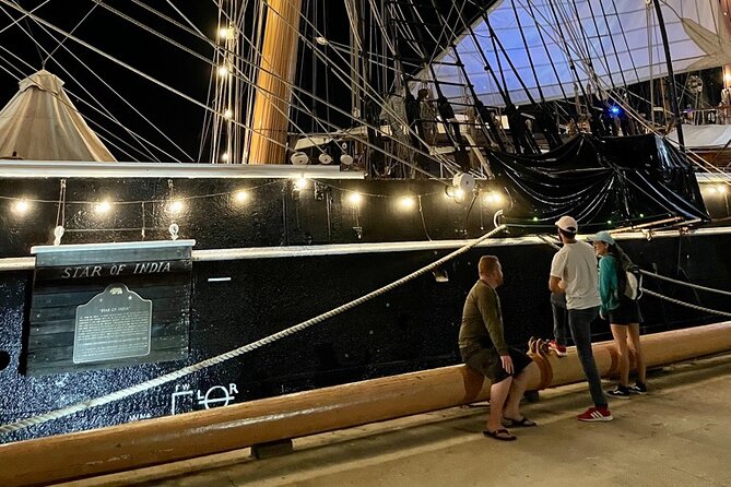 San Diego Embarcadero Waterfront Ghost Tour - Stop 3: Star of India and Berkeley Steamboat Ferry from the dock