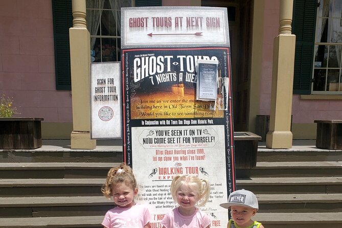 San Diego Ghost Tour - The Old Town vortex moment over the ground